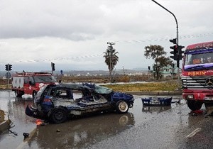 Manavgatta Trafik Kazas 3 yaral