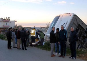 Otel Personelini Tayan Midibs Devrildi 6 Yaral