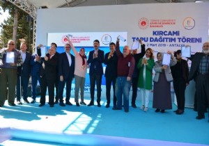 Krcami de En Mutlu Gn Yeni marl Tapular Trenle Verildi