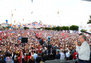 Erdoan Mitingine Antalya Sevgisiyle Balad