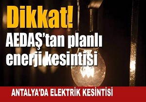 ANTALYA DA ELEKTRK KESNTS