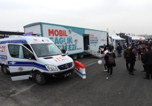 Kepez  Mobil Salk Merkezinden   Antalya BilimFestte salk taramas