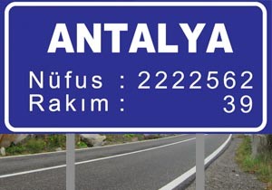 ANTALYA NIN NFUSU 2 MLYON 222 BN 562 OLDU