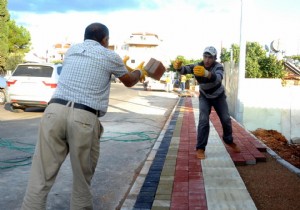 KEPEZ DE KALDIRIM ALIMALARI DEVAM EDYOR