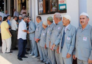 KUMLUCA DA HACI ADAYLARI TRENLE UURLANDI