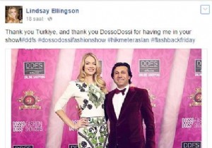 LINDSAY ELLINGSON SOSYAL MEDYADAN TEEKKR ETT