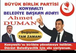 Byk Birilk Partisi Kanyaalt Bakan Aday Ahmet Duman Projelerini Anlatt