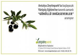 ZEYTNPARK A GNLL DOASEVERLER ARANIYOR